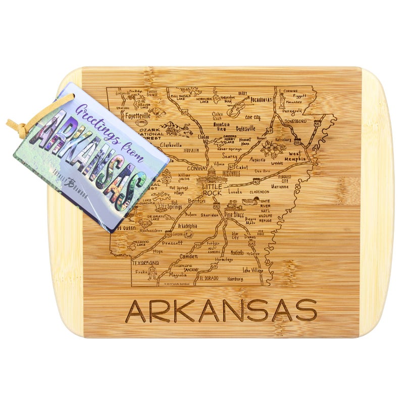 Totally Bamboo A Slice of Life Arkansas State Serving and Cutting Board, 11" x 8.75" - Image 5